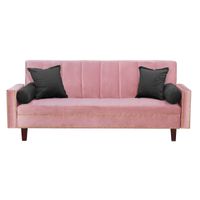 Futon Sofa Cama Vanguardia 200 x110 Rosa - Negro