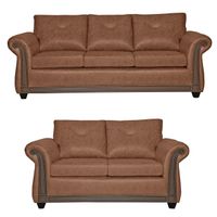 Juego de Living 3 2 Bristol Terracota