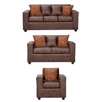 Juego de Living 3 2 1 Ezeiza Chocolate