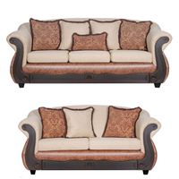 Juego de Living 3 2 Ashly Beige Terracota