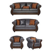 Juego de Living 3 2 1 1 Estambul Gris