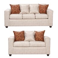 Juego de Living 3 2 Ezeiza Crema