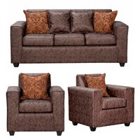 Juego de Living 3 1 1 Ezeiza Chocolate