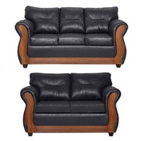 Juego de Living 3 2 Toronto Negro