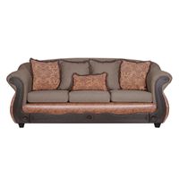 Sofá 3 Cuerpos Ashly Café Terracota