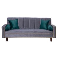 Futon Sofa Cama Vanguardia 200 x110 Gris - Verde