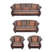 Juego de Living 3 2 1 1 Ashly Café Terracota