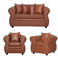 Juego de Living 2 1 1 Emili PU Café