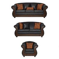 Juego de Living 3 2 1 Estambul Negro