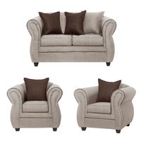 Juego de Living 2 1 1 Emili Beige