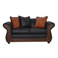 Sofá 2 Cuerpos Palermo Negro