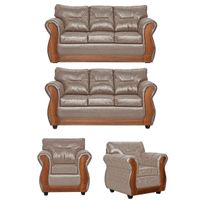 Juego de Living 3 2 1 1 Toronto Beige