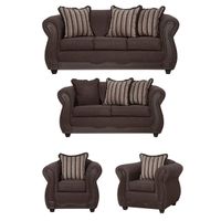 Juego de Living 3 2 1 1 Sofia Café