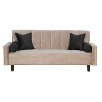Futon Sofa Cama Vanguardia 200 x110 Beige - Negro