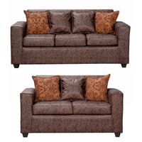 Juego de Living 3 2 Ezeiza Chocolate