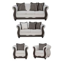 Juego de Living 3 2 1 1 Sofia Crudo