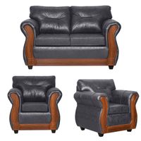 Juego de Living 2 1 1 Toronto Gris