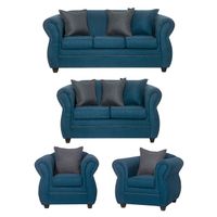 Juego de Living 3 2 1 1 Emili Esmeralda