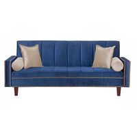Futon Sofa Cama Vanguardia 200 x110 Azul - Beige