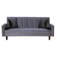 Futon Sofa Cama Vanguardia 200 x110 Gris - Negro