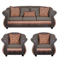 Juego de Living 3 1 1 Ashly Chocolate Terracota