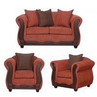 Juego de Living 2 1 1 Barcelona Terracota