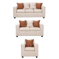 Juego de Living 3 2 1 Ezeiza Crema