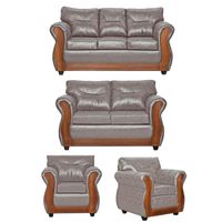 Juego de Living 3 2 1 1 Toronto Crema