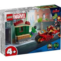 Lego Iron Man con Moto y Hulk (76287)