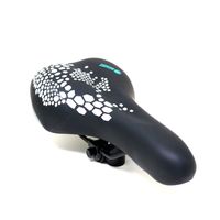 Asiento Radical Mountain MTB N744 Hexágonos Negro Plata