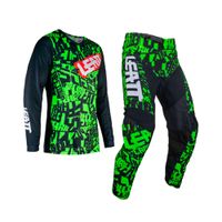 Kit Leatt Moto 3.5 Jersey Con Pantalón Lime