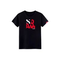 Polera SRAM Manga Corta Fragments Negro