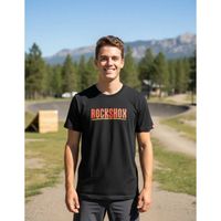 Polera RockShox Manga Corta Paint Brush Logo Negro