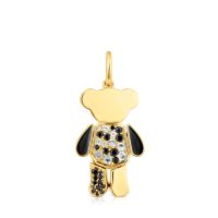 Colgante oso oro 18 kt sobre plata con gemas Teddy Bear