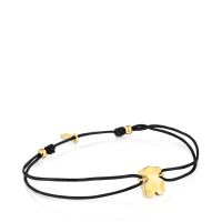 Pulsera bicolor de nylon motivo oso Icon Metal