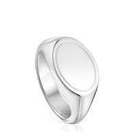 Anillo sello de plata 14 mm TOUS Basics