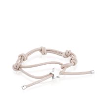 Pulsera elástica gris y estrella de plata Sweet Dolls