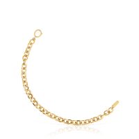 Pulsera cadena con baño de oro 18 kt sobre plata Basicos