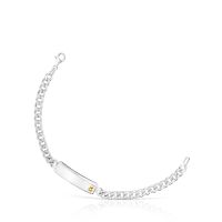 Pulsera cadena bicolor motivo oso TOUS Man