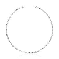 Gargantilla de plata con motivos bola 42 cm Hold Oval