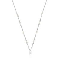 Collar corto de plata, perlas cultivadas y detalle oso Sweet Dolls