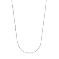 Gargantilla de plata con anillas 60 cm Chain