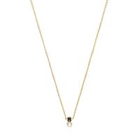 Collar Tous Glory de Plata Vermeil con Ónix y Perla