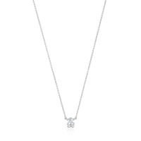 Collar corto oso plata y cuarzo cristal roca Color Bear