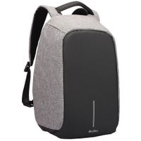 Mochila para Notebook Anti Robo Impermeable Puerto USB Gris