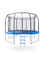 Cama Elastica con malla y Escalera 4.26mt 14Ft Azul