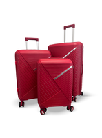 Set de 3 Maletas Rígidas color Rojo