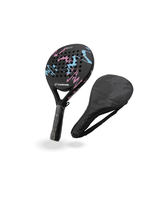 Pala de Padel 4018 Negra con Rosado