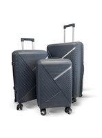 Set de 3 Maletas Rígidas color Gris Oscuro