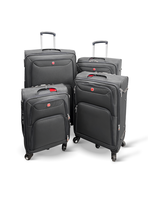 Set de 4 Maletas Blandas color Negro